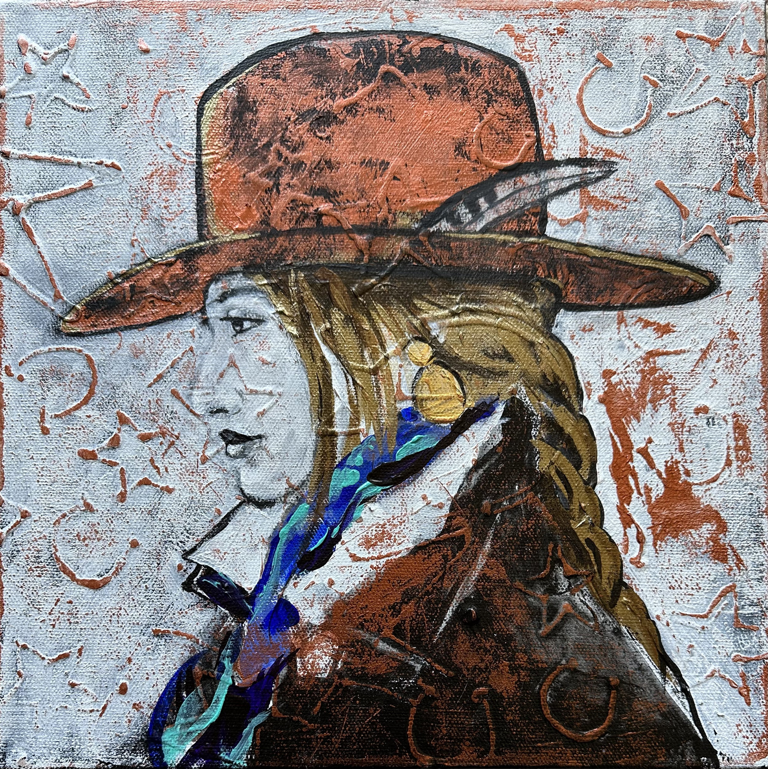 "She Rides Her Own Way", 12" x 12",  $300