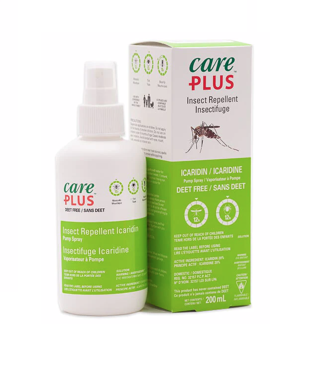 Care Plus 20% Icaridin Insect Repellent - 100ml Spray Pump