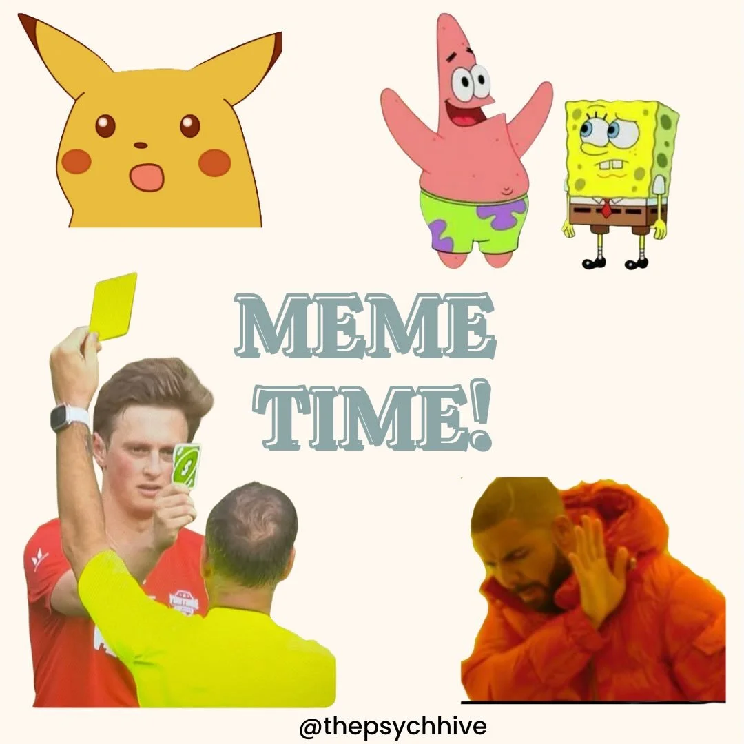 Just for fun!

Memes taken from our AuDHD course (where they are also explained in detail for those of us who don&rsquo;t keep up with pop culture and don&rsquo;t get it). 

🤪