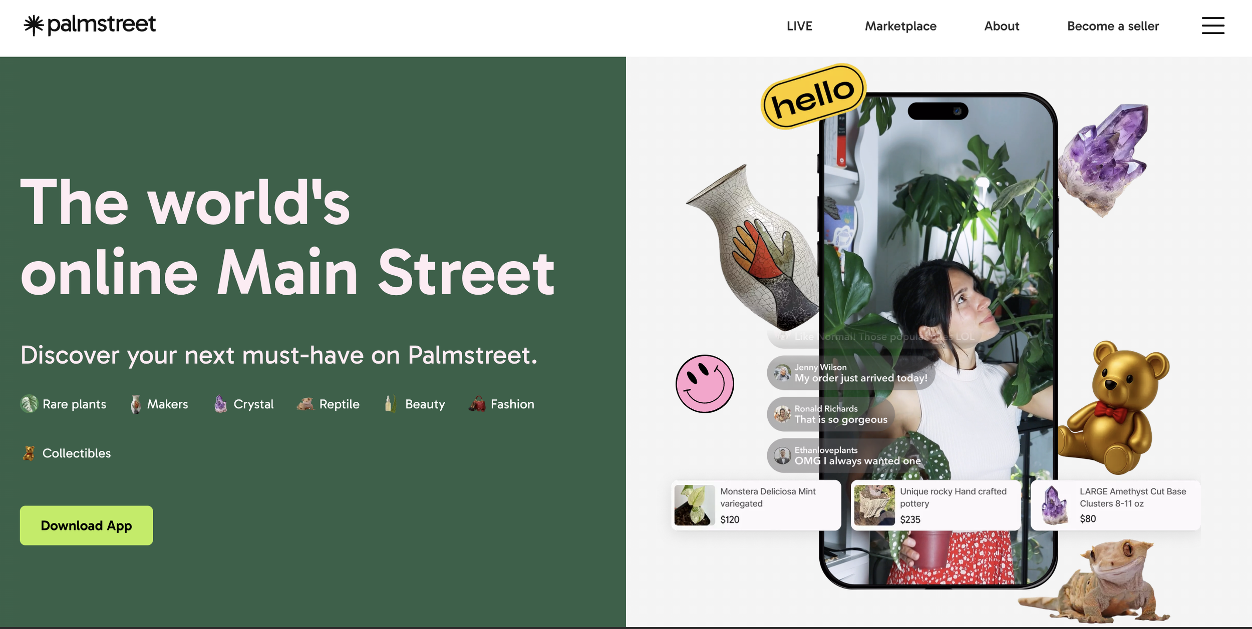Gezien in Amerika: Live shopping app voor bijzondere planten en dieren