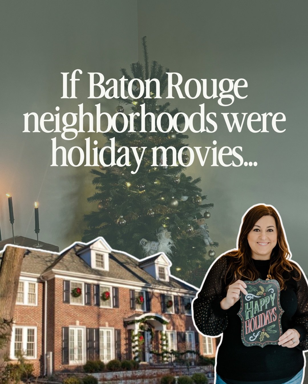If Baton Rouge neighborhoods were holiday movies&hellip; 🎄🎬
Tell me I&rsquo;m wrong 😂👇

Swipe through for a little festive fun around the city:

✨ Home Alone &ndash; Garden District
Vintage charm + big personality. Someone is 100% rigging a booby