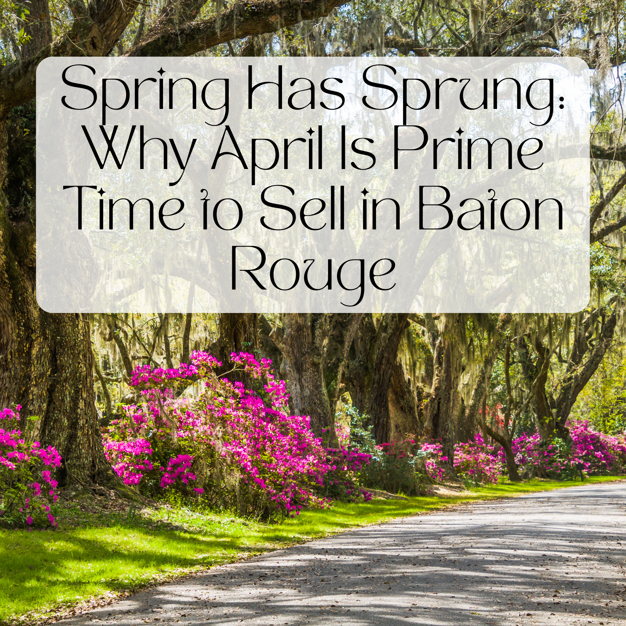 Spring Has Sprung: Why April Is Prime Time to Sell in Baton Rouge