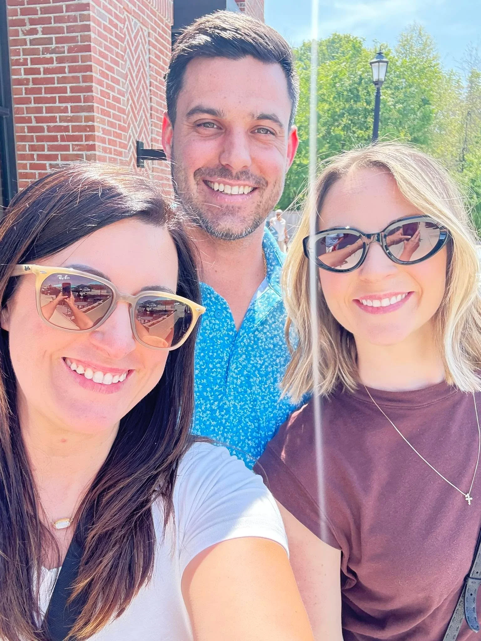 Lunch with Russ Vegas and Briana Vegas today! 

It&rsquo;s been 10 years of friendship, supporting each other, Russ scaring the daylights out of me, me nagging him about his dating standards (enter Bri ❤️) and many many lunches over the years. We wer