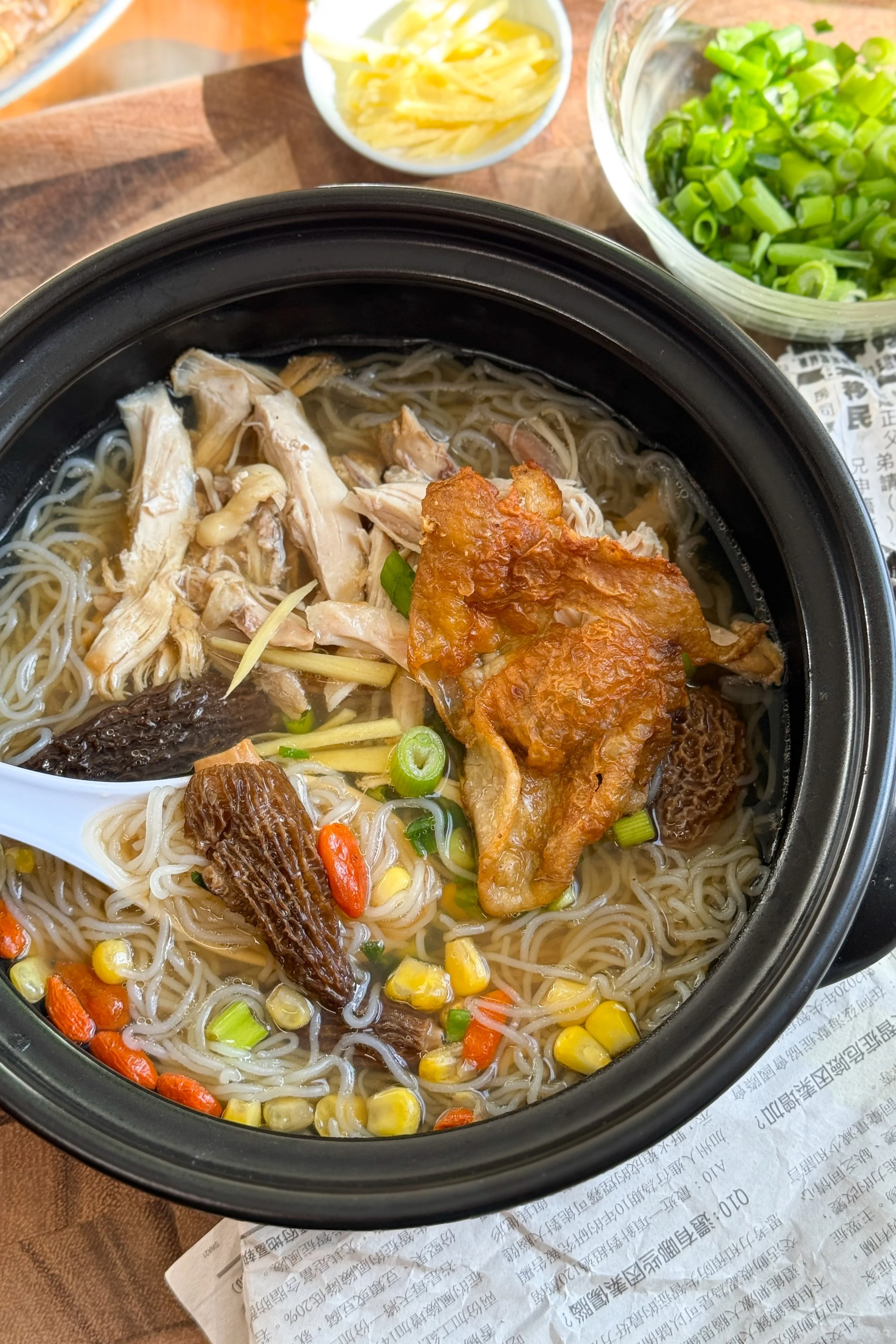 Morel Mushroom Chicken Soup
