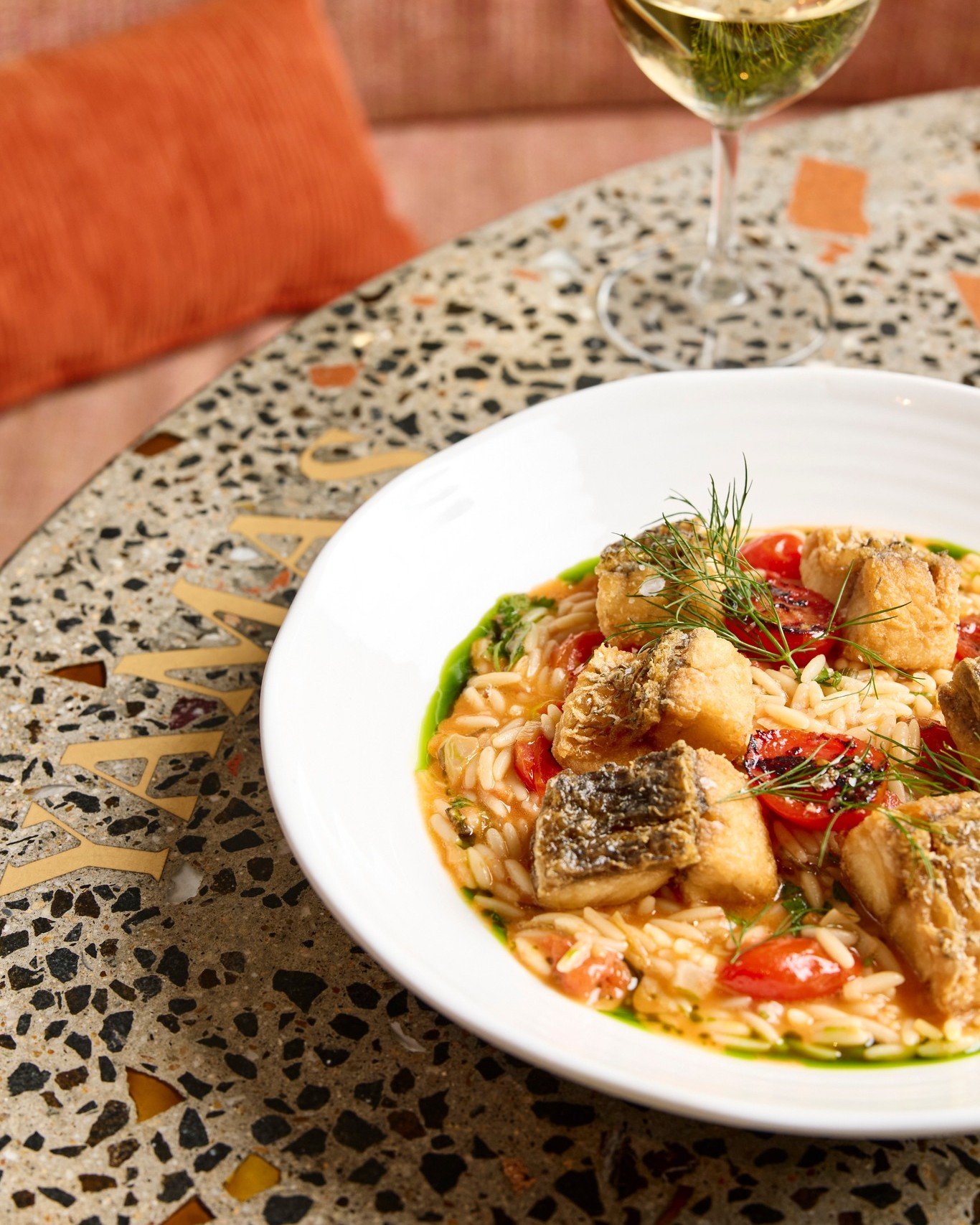 Experience the golden crispiness of our fried barramundi paired with orzo pasta, tomatoes, garlic, and a hint of white wine.

www.yamasrestaurant.com.au/bookings to reserve your table or call us on (07) 2101 5000
45 Mollison St, West End QLD 4101

#y