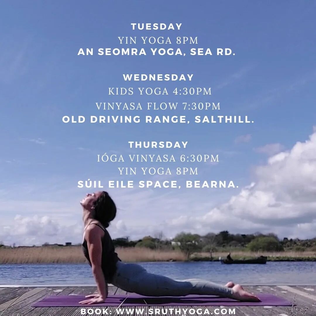 ✨️ N E W  C L A S S  A D D E D ✨️

Rang nua / New class ! 

T&aacute; Yin Yoga ag teacht go Bearna @suileilespace !

Yin Yoga commences on Thursday 11th May at 8pm in the beautiful S&uacute;il Eile Space, Bearna.

An opportunity to slow the mind and 