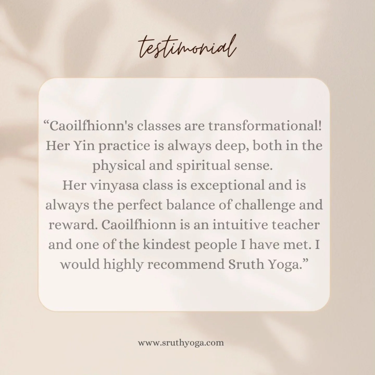 y i n  a n d  y a n g 

some students come for both ✨️ 

thank you for your words and for your presence in class 🤍

.
.
.

#yinyoga #vinyasaflowyoga #yinyogagalway #vinyasaflowgalway #yinandyang #yogaclasstestimonial #yogaclassgalway #galwayyoga #sr
