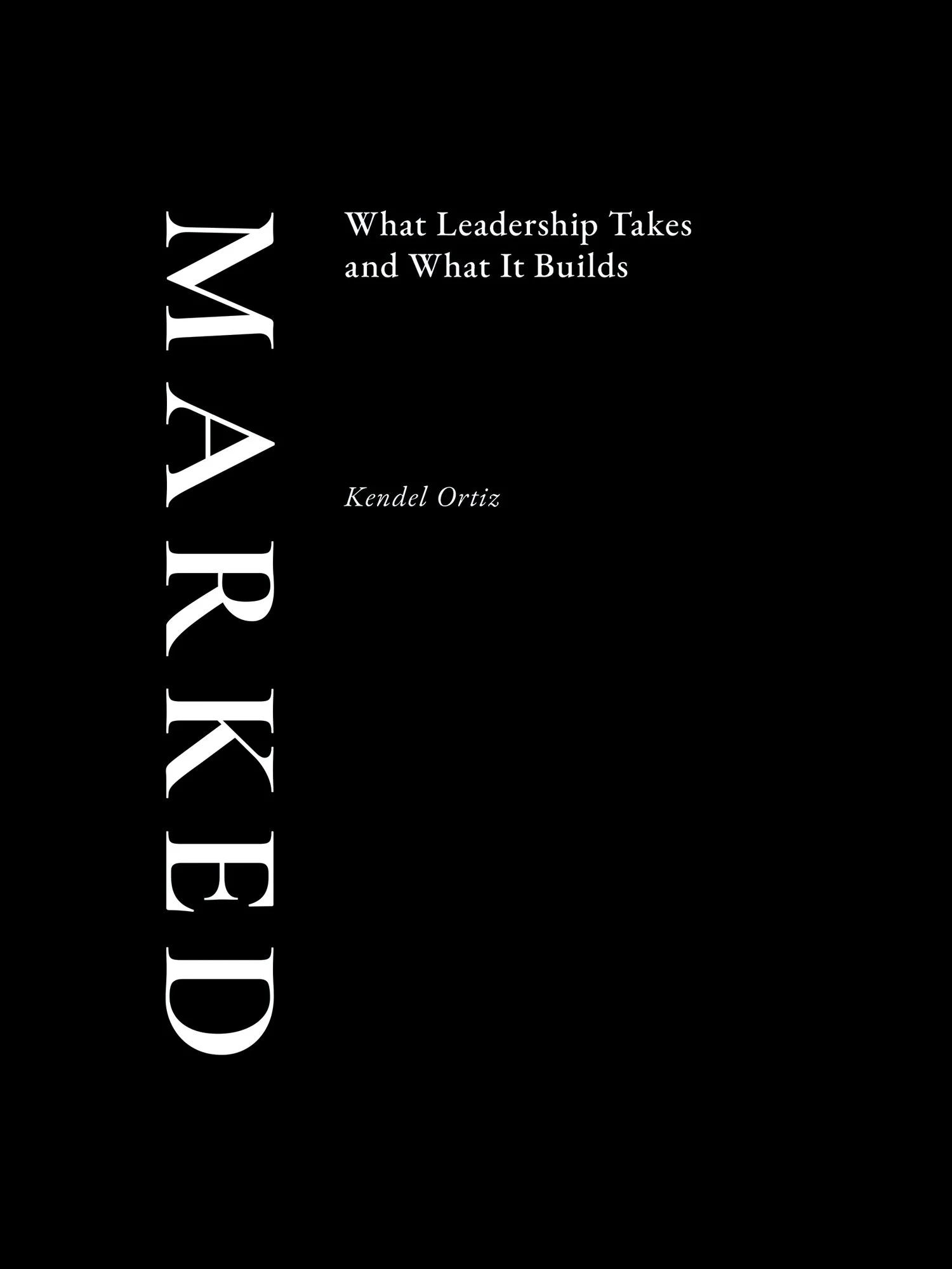MARKED inspirational/business book