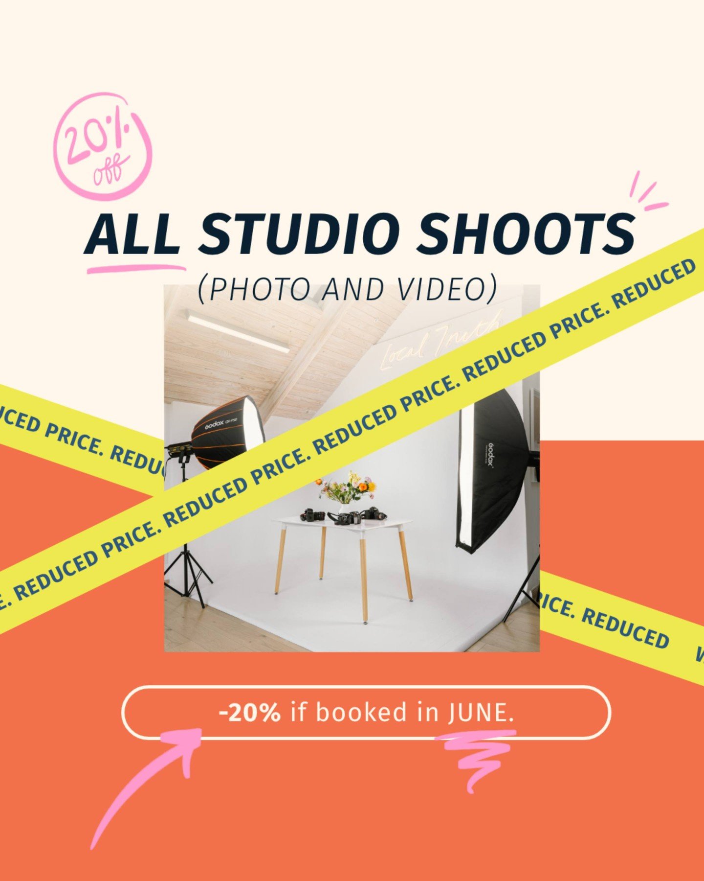 📣 20% OFF all studio shoots - this June only!
Photo or video. In our Somerset West studio. 🎥📸

💬 Comment Studio Shoot to get the pricing guide.
📆 Bookings must be made in June 2025. Don&rsquo;t miss out!
