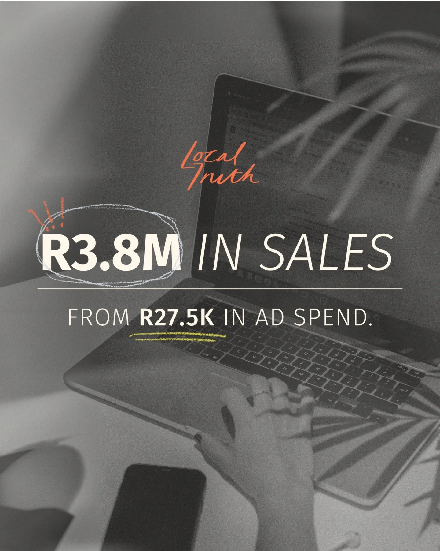From R27.5k &rarr; R3.8 MILLION 💥
That&rsquo;s not a typo.

When you stop boosting posts and start running proper campaigns, results like this become possible, and that&rsquo;s where the fun starts.

Your audience is already out there. We just know 