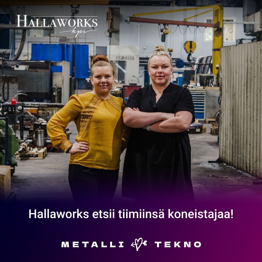 Olit sitten uraansa aloitteleva koneistaja tai jo alan ammattilainen, Hallaworks kutsuu sinua!

Keskiraskaita koneistus- ja kokoonpano-osia yksitt&auml;iskappaleina ja piensarjoina valmistava yritys etsii joukkoonsa motivoituneita koneistajia.

Lue l