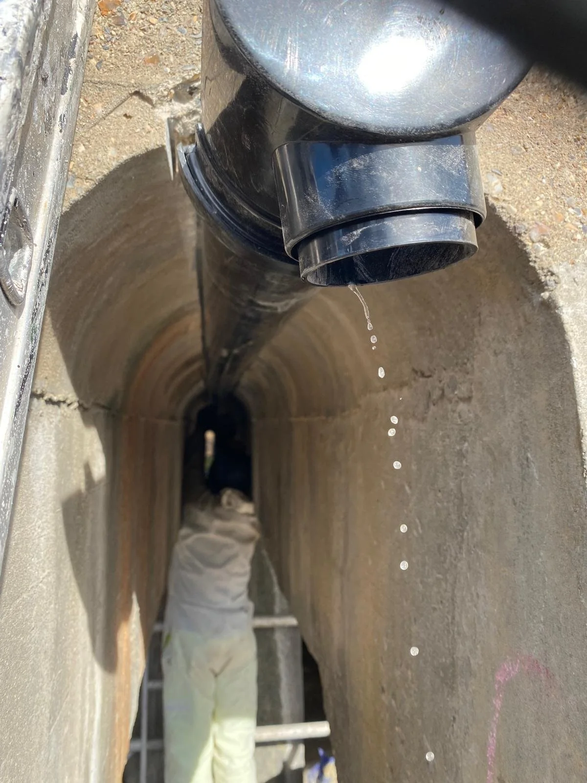 Expansion Joint Drainage George Lane Viaduct South Woodford