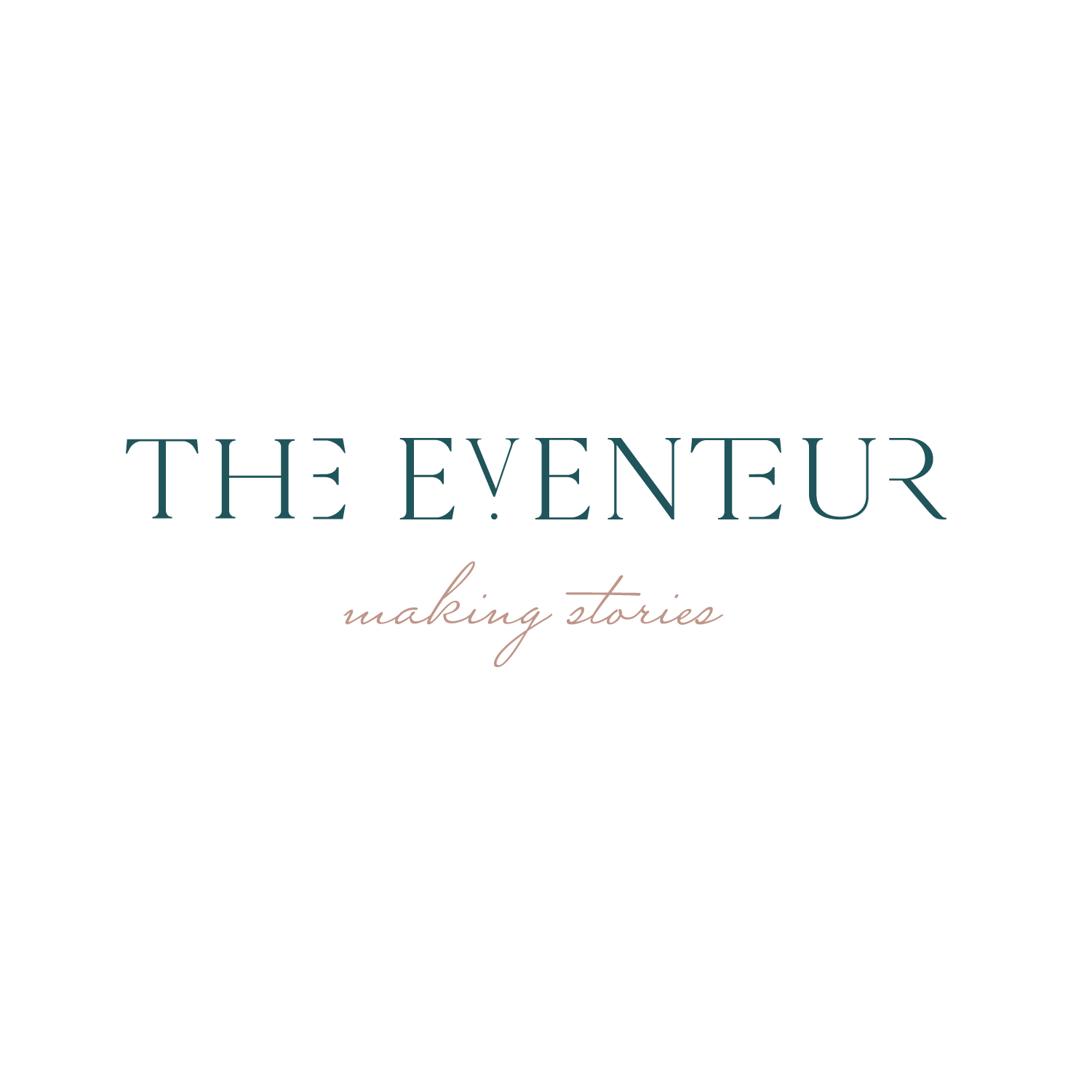 Dark background with stylized text reading 'The E. Enter' and 'making stories'.