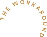 Text that reads 'THE WORKAROUND' in a curved arrangement.