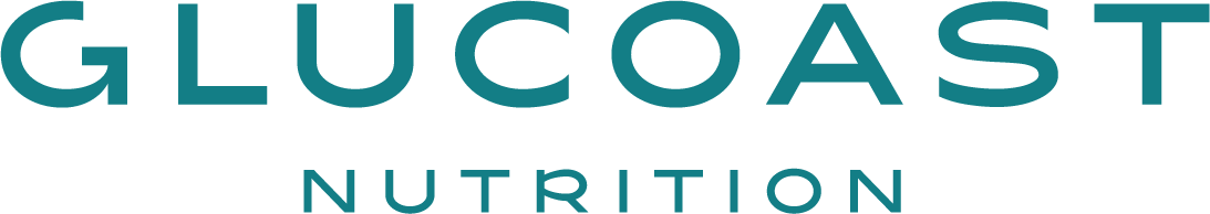 Logo of Glucoast Nutrition with the words 'Glucoast' in large letters and 'Nutrition' underneath.