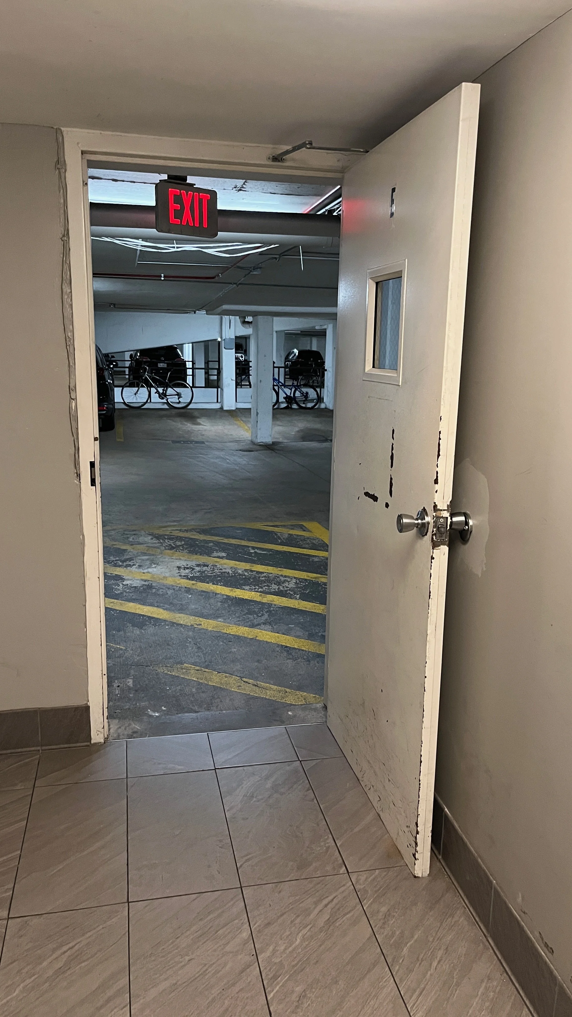 Follow-up inspection on Sept. 7th finds that doors are STILL broken