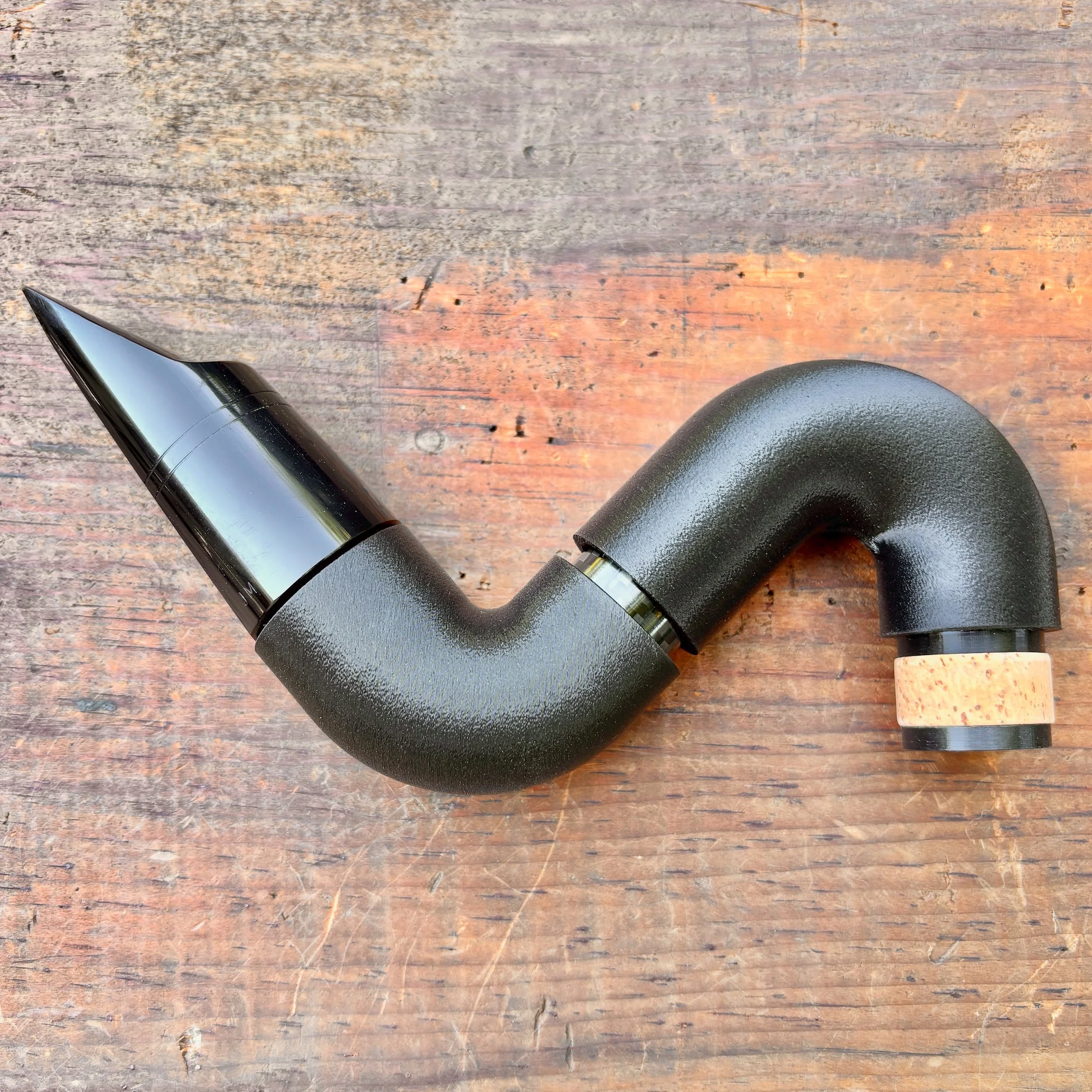 Two-piece adjustable bass clarinet neck (Noblet fit)