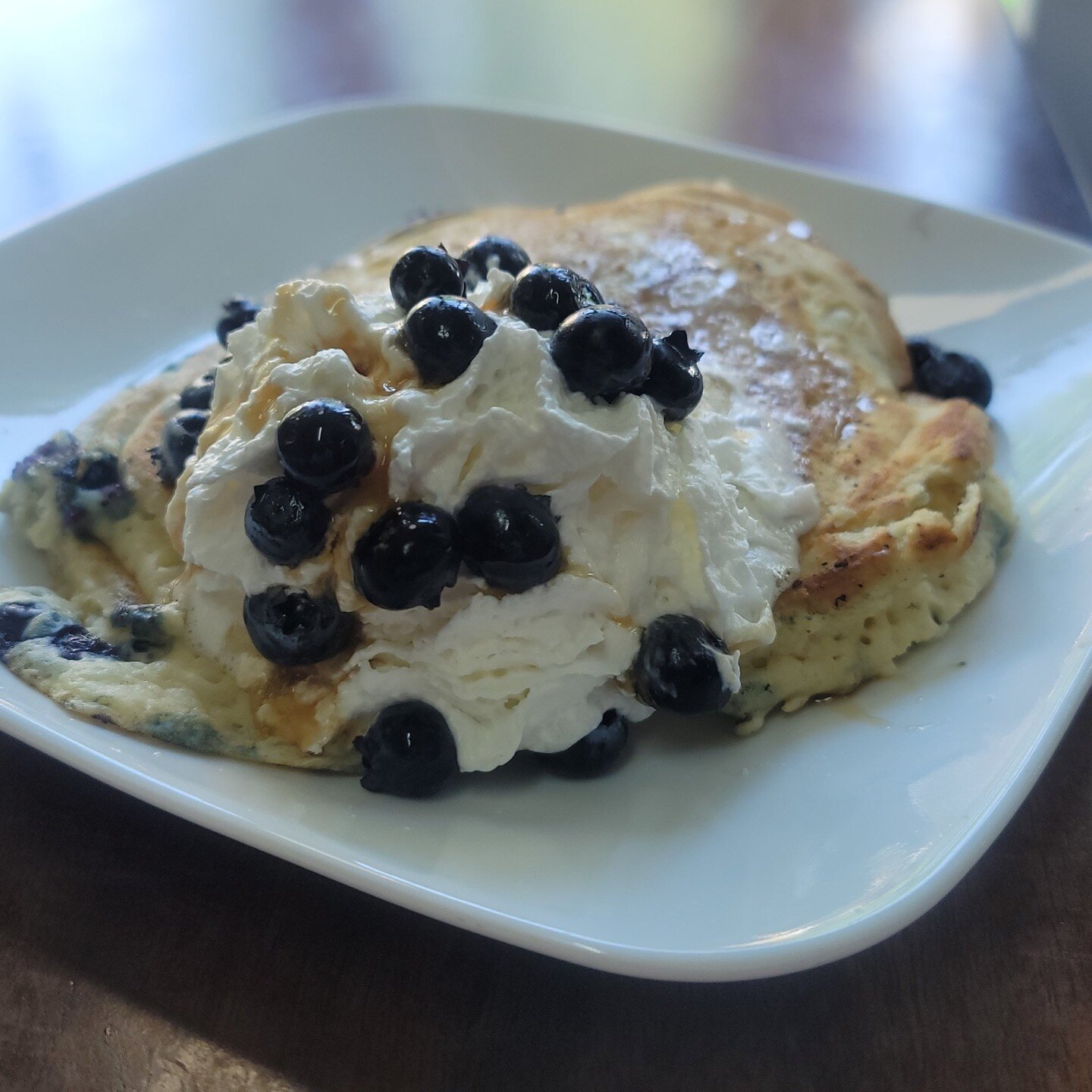 Pancake Sunday is back for August! Join us this Sunday, August 6th from 9-1PM for delicious pancakes! Choose from strawberries, walnuts, blueberries, and chocolate chips to top off these perfect pancakes! #yum #blueberrypancakes #getincluded #getcafe