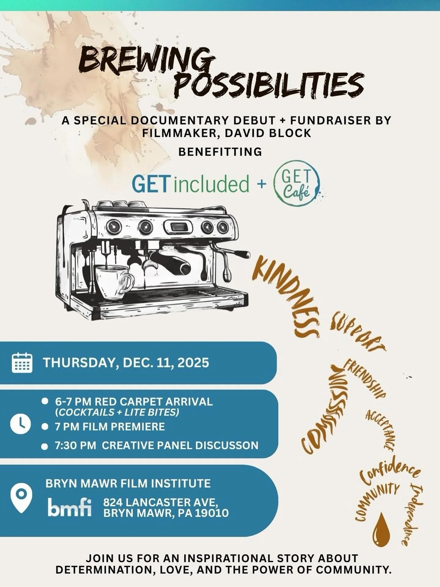 Behind every cup at GET Caf&eacute; is a story worth sharing - and we&rsquo;re so excited to bring those stories to the screen. 🎬☕️

Brewing Possibilities, a special documentary by filmmaker and GET employee, David Block, debuts on December 11th, 6p