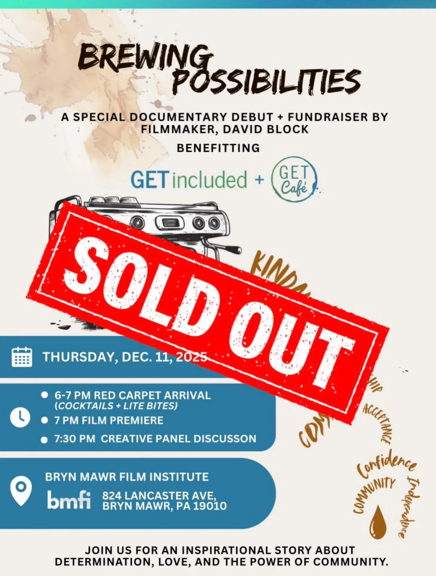 We have officially SOLD OUT all available tickets for the premier TONIGHT!!!!!! You will not be able to purchase tickets at the door. SEE YOU TONIGHT!🎥🎬🍿