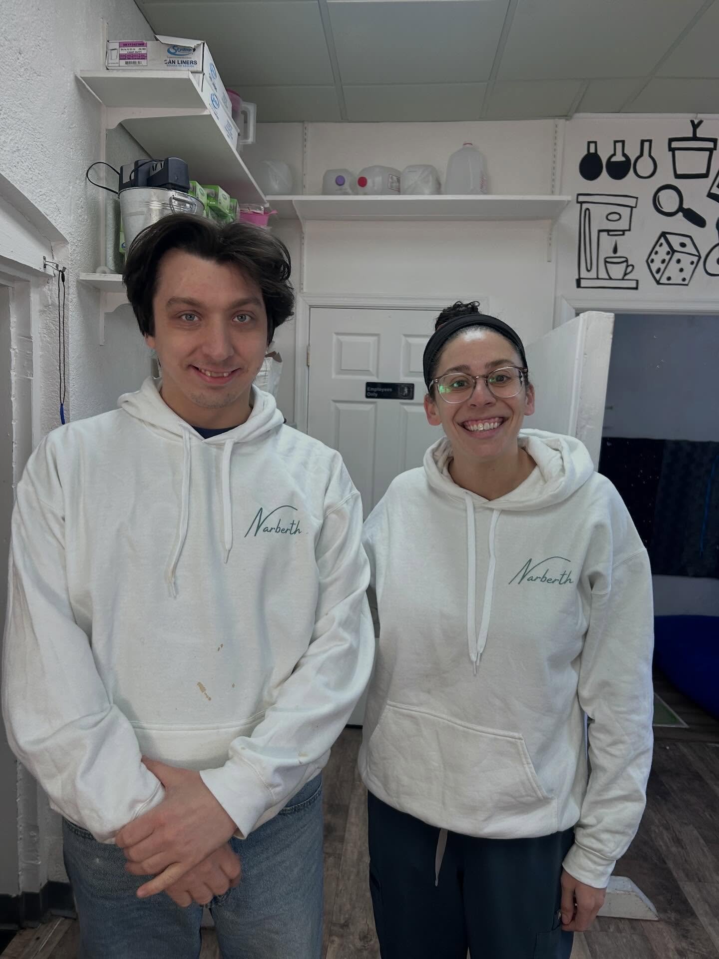 Our staff and customers love to match in their GET merch! Stop by GET Caf&eacute; for a drink to stay warm this weekend❄️☃️☕️