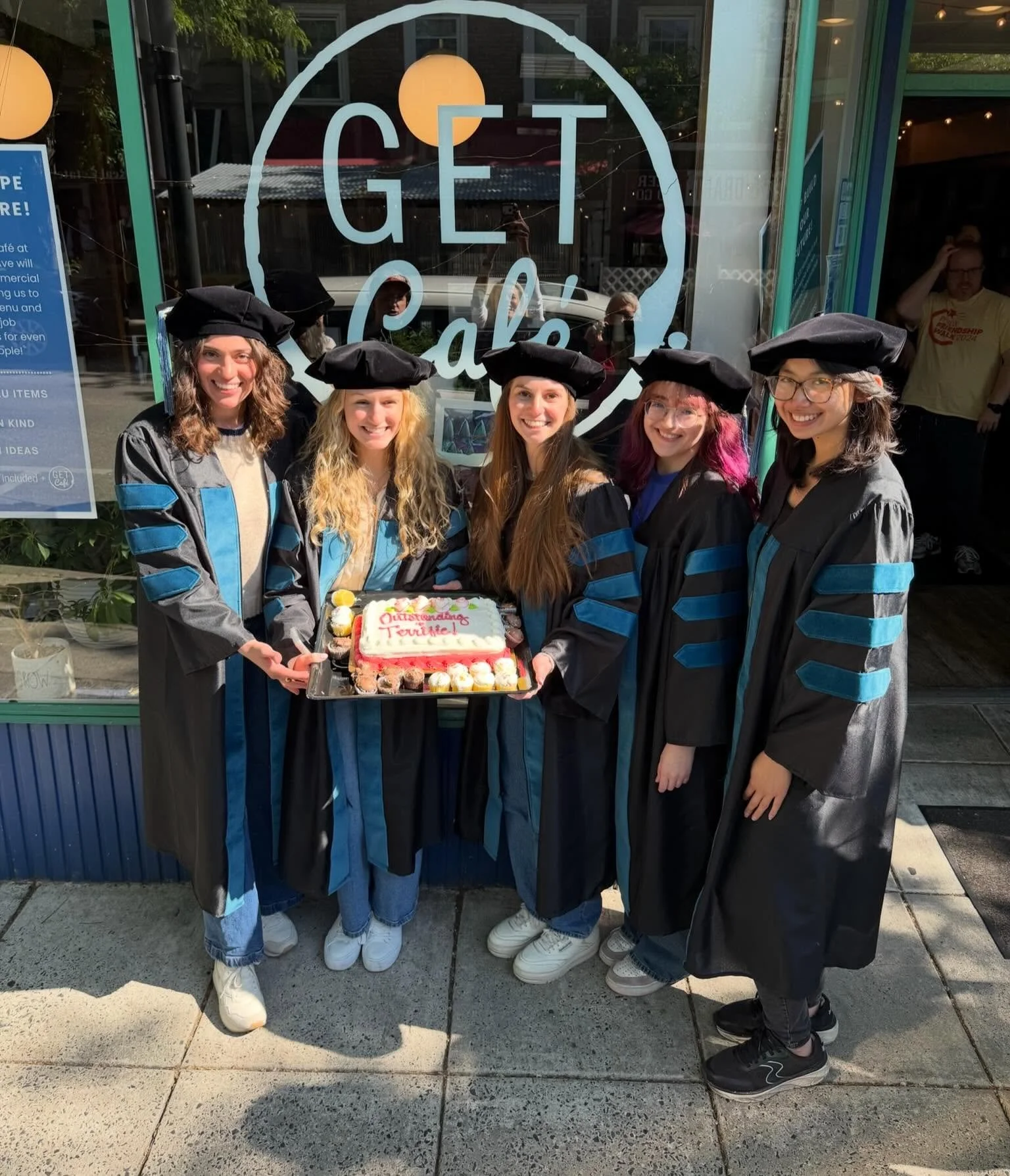 A big congratulations to our Thomas Jefferson capstone students on their final presentations and graduating!

Thank you for bringing your energy, compassion, and creativity to GET Caf&eacute; this year. Your work, advocacy, and dedication to our comm