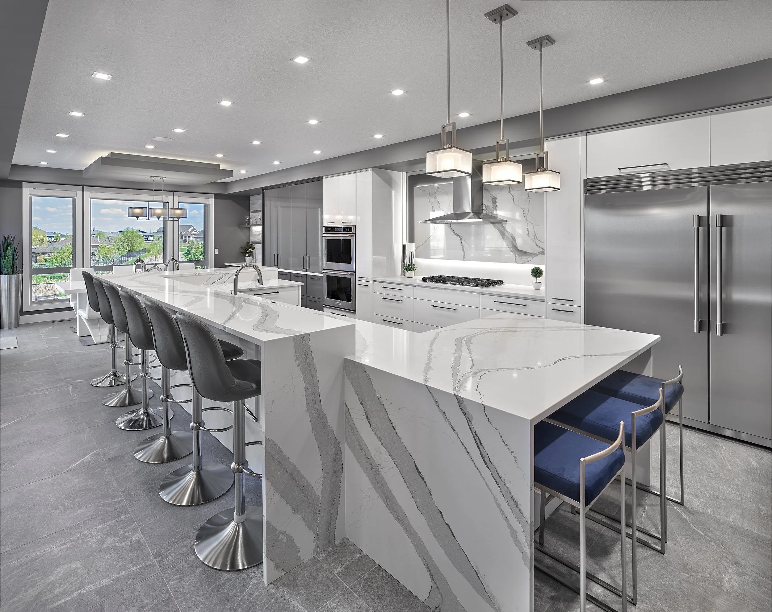 Kitchen featured in the quartz vs granite countertops guide