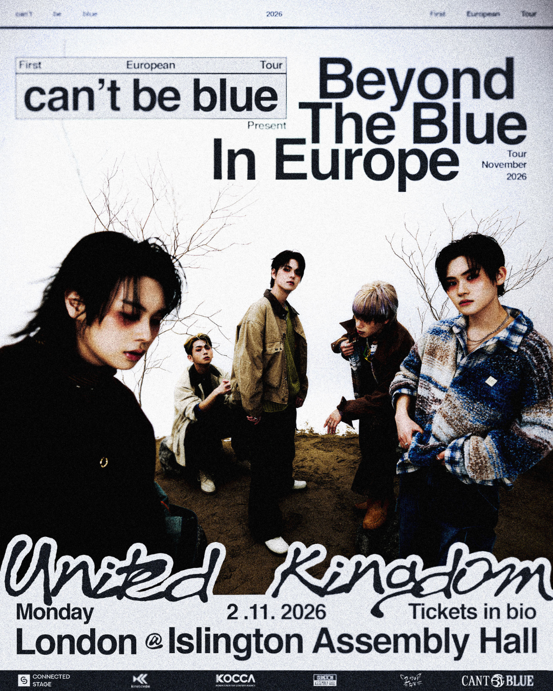 can't be blue announce first UK concerts in London and Manchester
