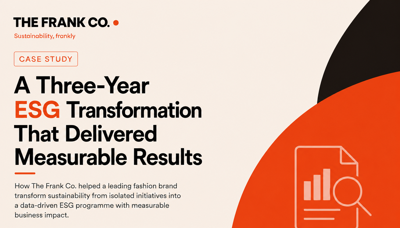Case Study: A Three-Year ESG Transformation That Delivered Measurable Results