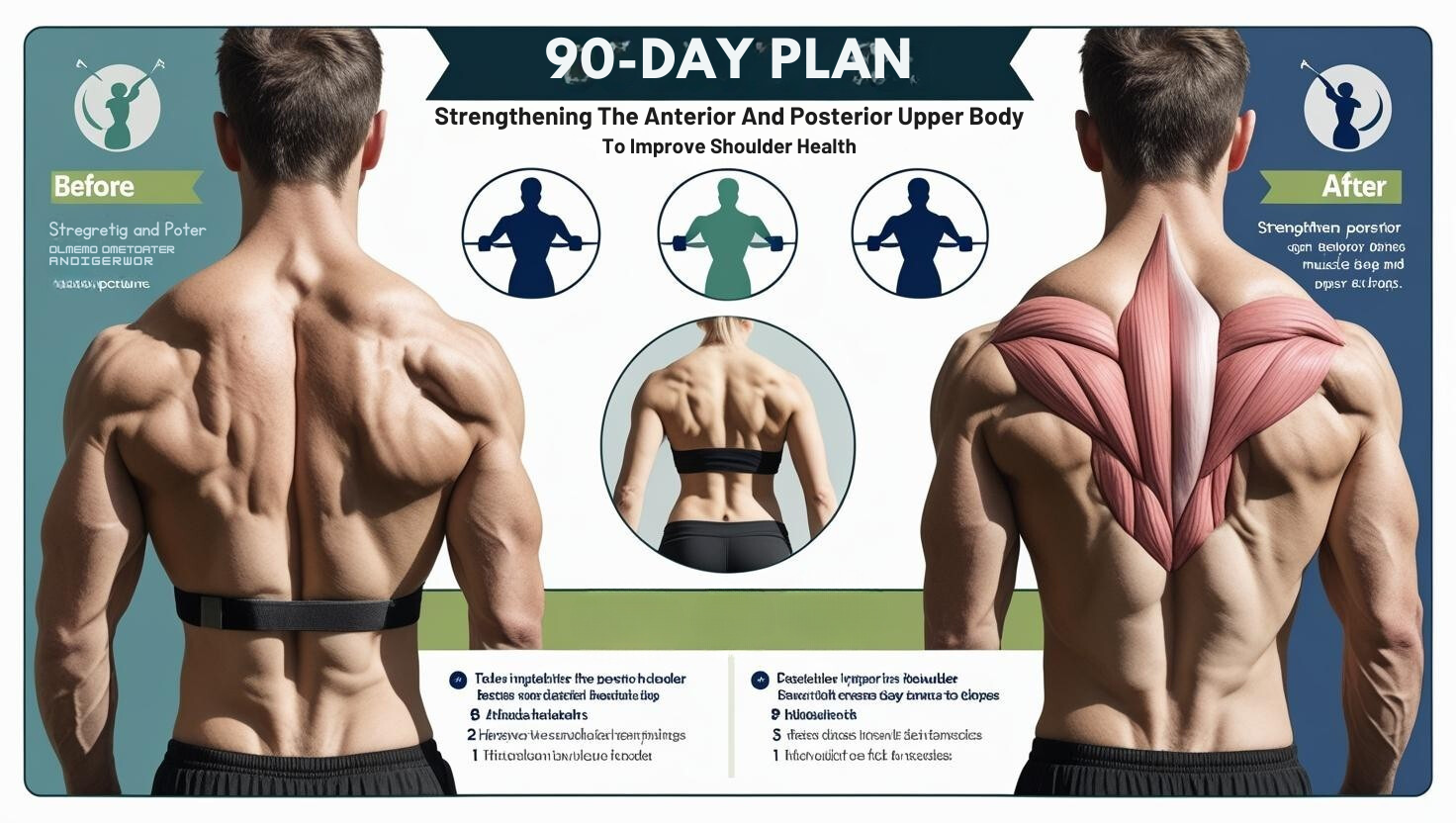 90 days to a Stronger Anterior (front) and Posterior (Back) Upper Body for Better Shoulder Health