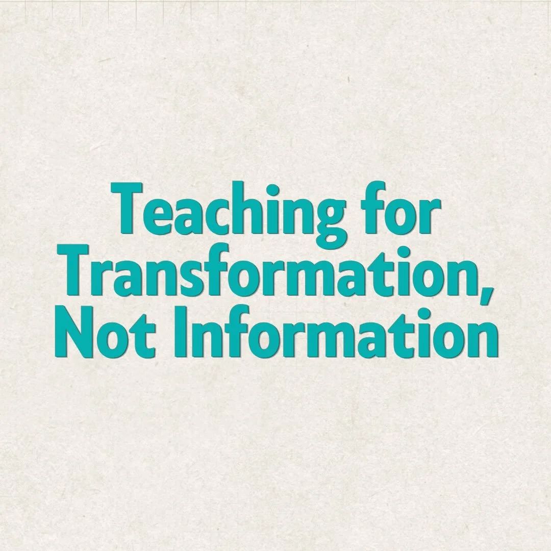 Breakout session spotlight 🔥

Teaching for transformation, not just information. This is for the teachers who don&rsquo;t just want to fill time, but want to see lives changed through every lesson, every moment, every encounter.
