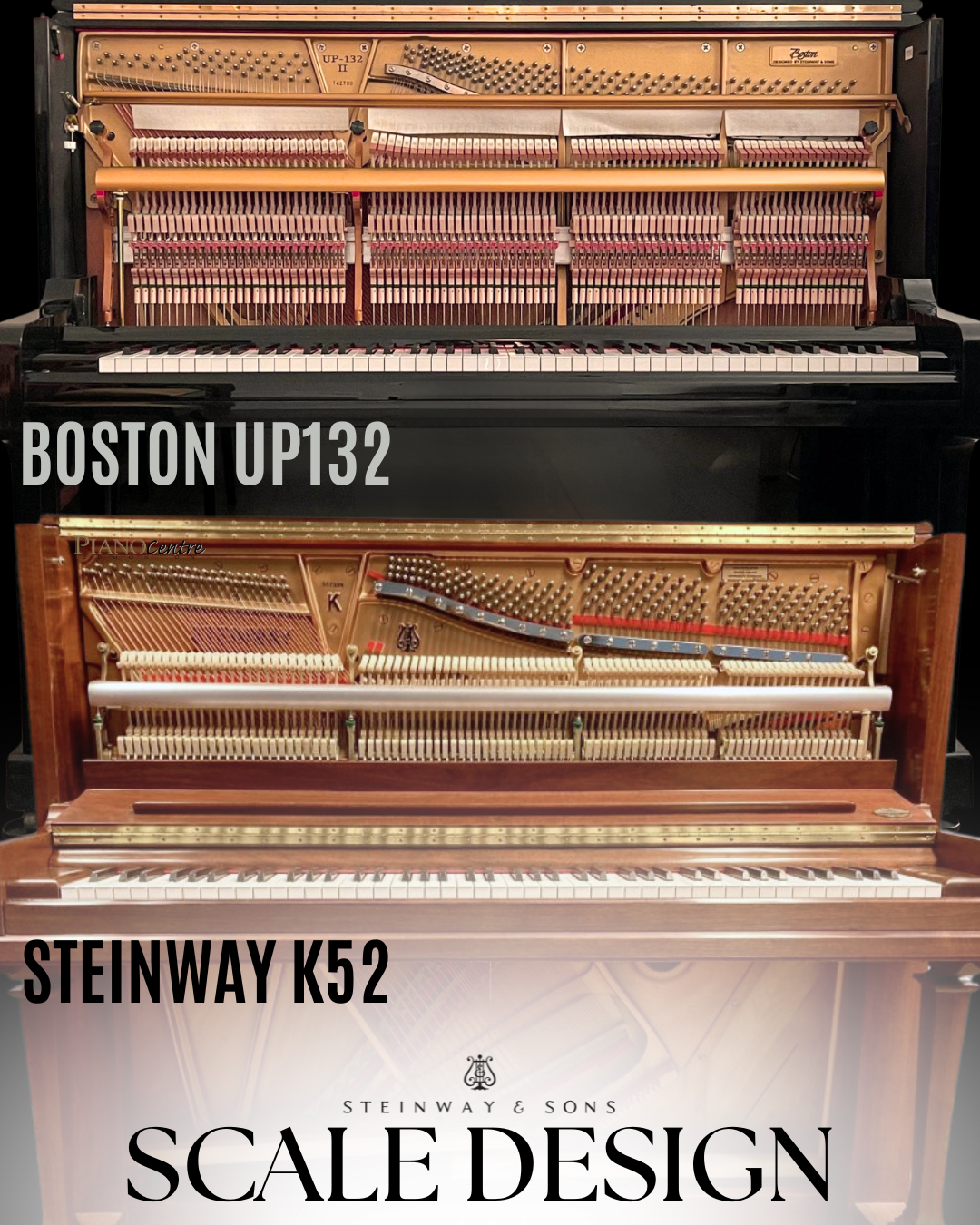 Steinway k52 vs Boston UP132