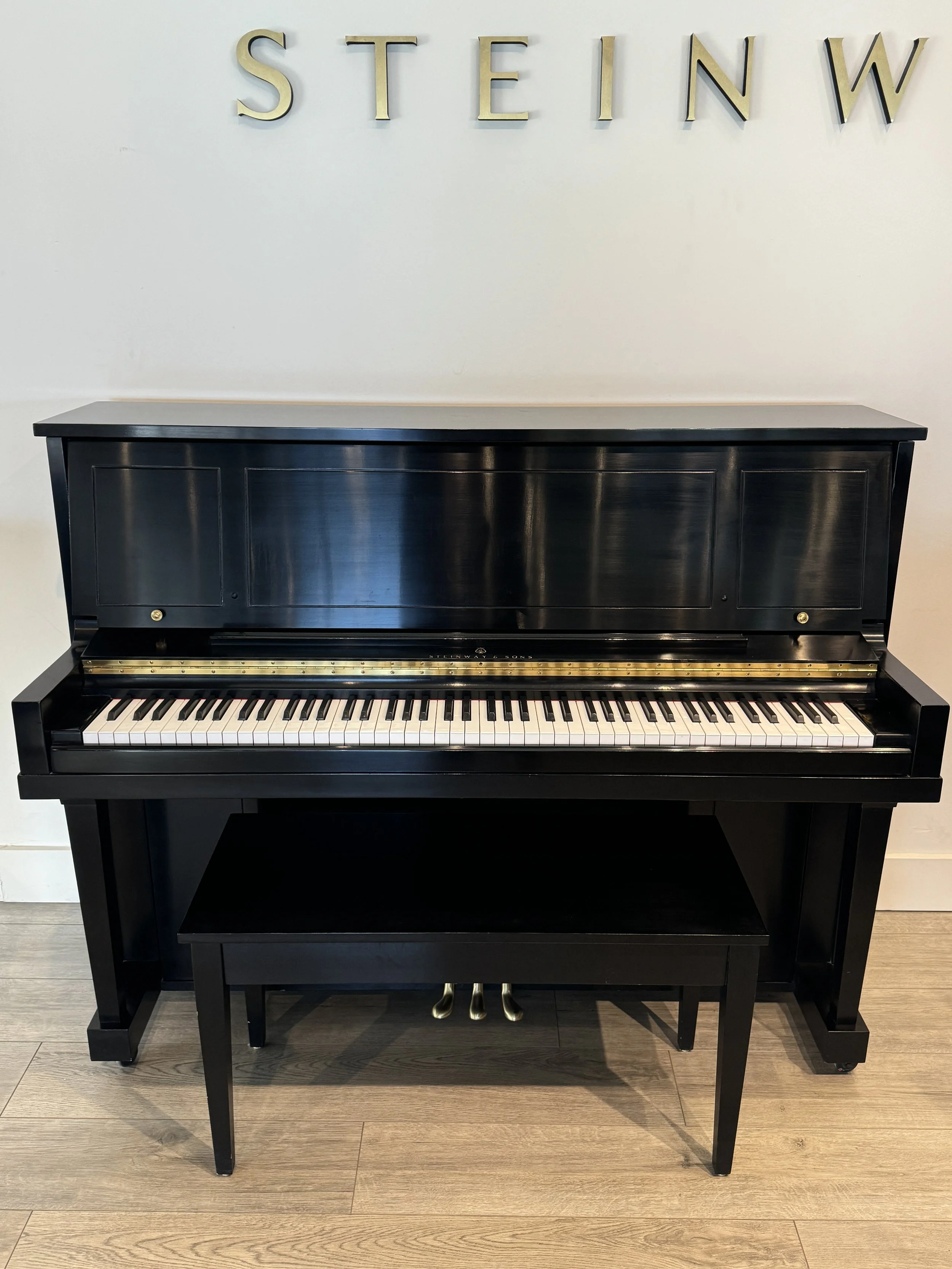 Steinway upright piano - Excellent condition. Enjoy solid wood cabinetry, and no compromise in the build quality of a genuine Steinway & Sons piano. Cabinet needed minor attention, hammers voiced and action regulated and tuned. Piano is ready for its