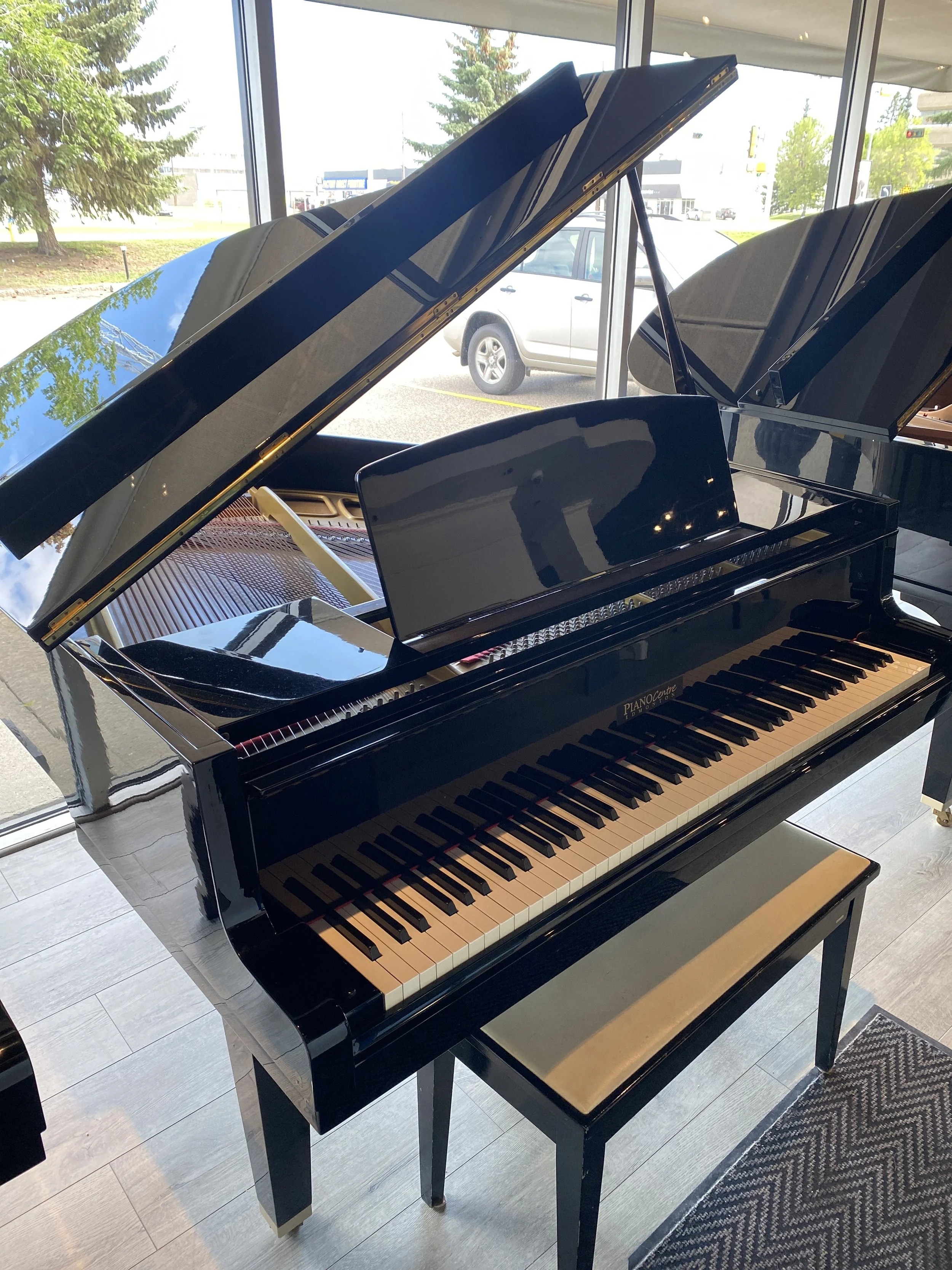 This Yamaha GH-1 is a lovely grand piano with a good speaking voice, and it is in very good condition. Built in Japan, this instrument offers materials and workmanship that are synonymous with the brand. $15,995. 
