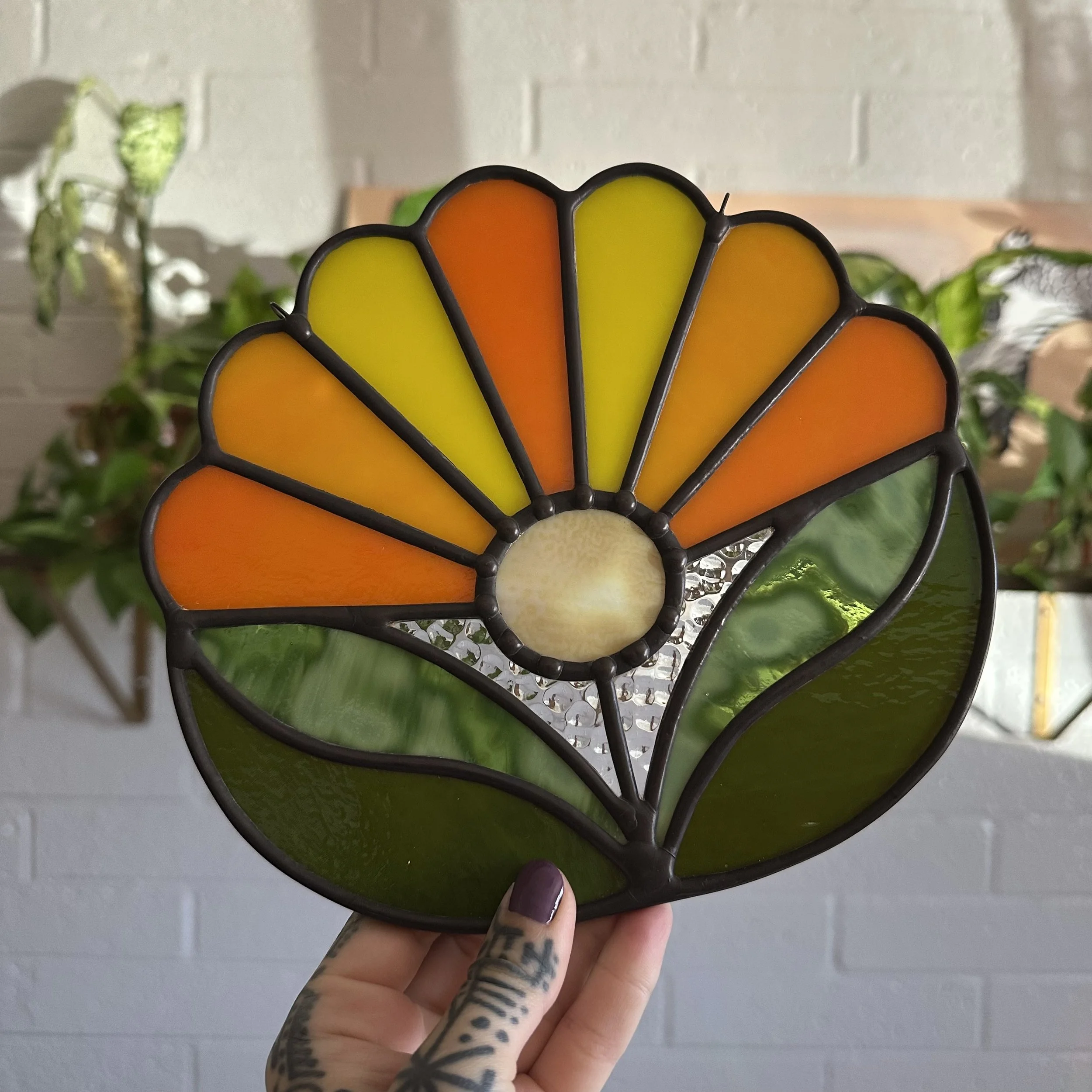 Folk Flower- Orange/Yellows