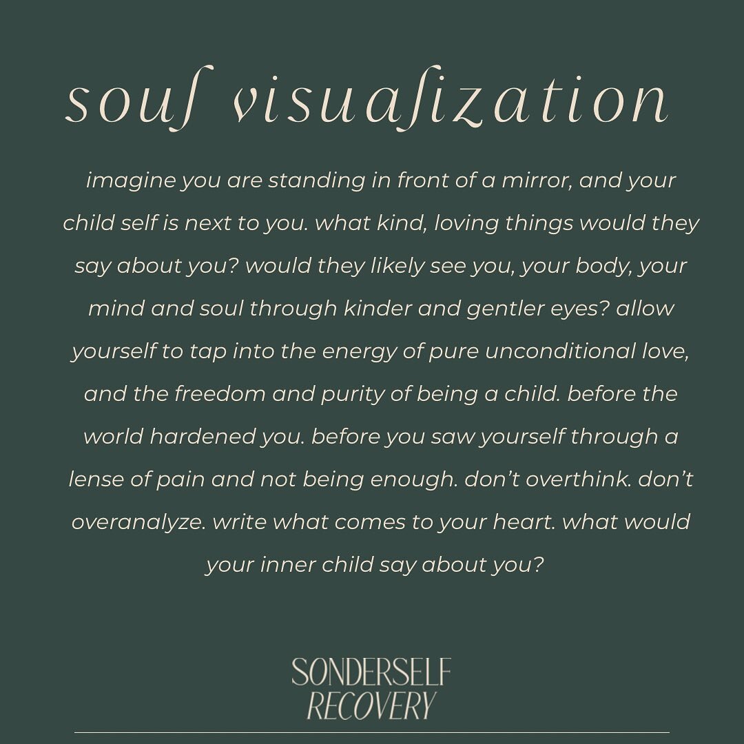 for this visualization:
💫find a quiet, calm place to be still or in front of a mirror.
💫light a candle, and if you feel inclined, turn on some soothing music or binaural beats to relax.
💫grab an item or token from childhood that brings you back.
?