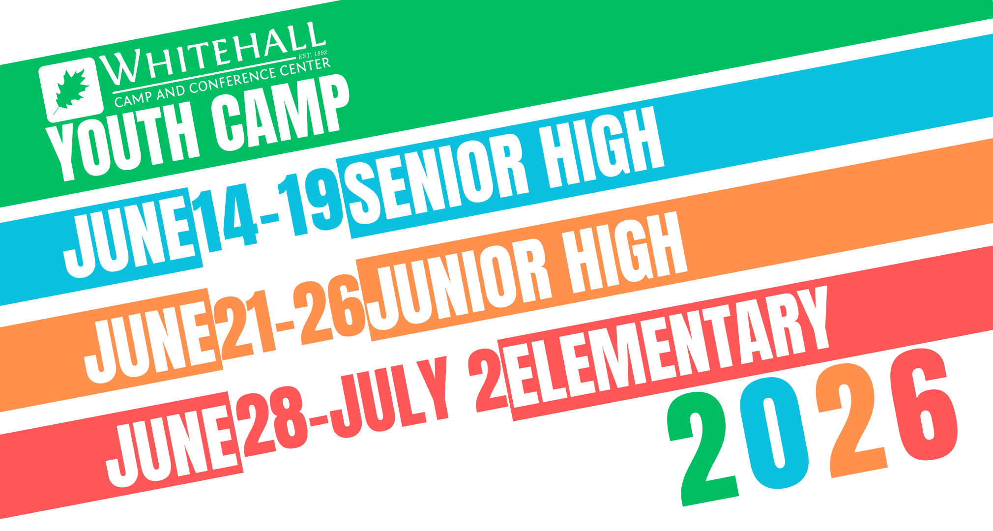 2026 Summer Youth Camp Dates