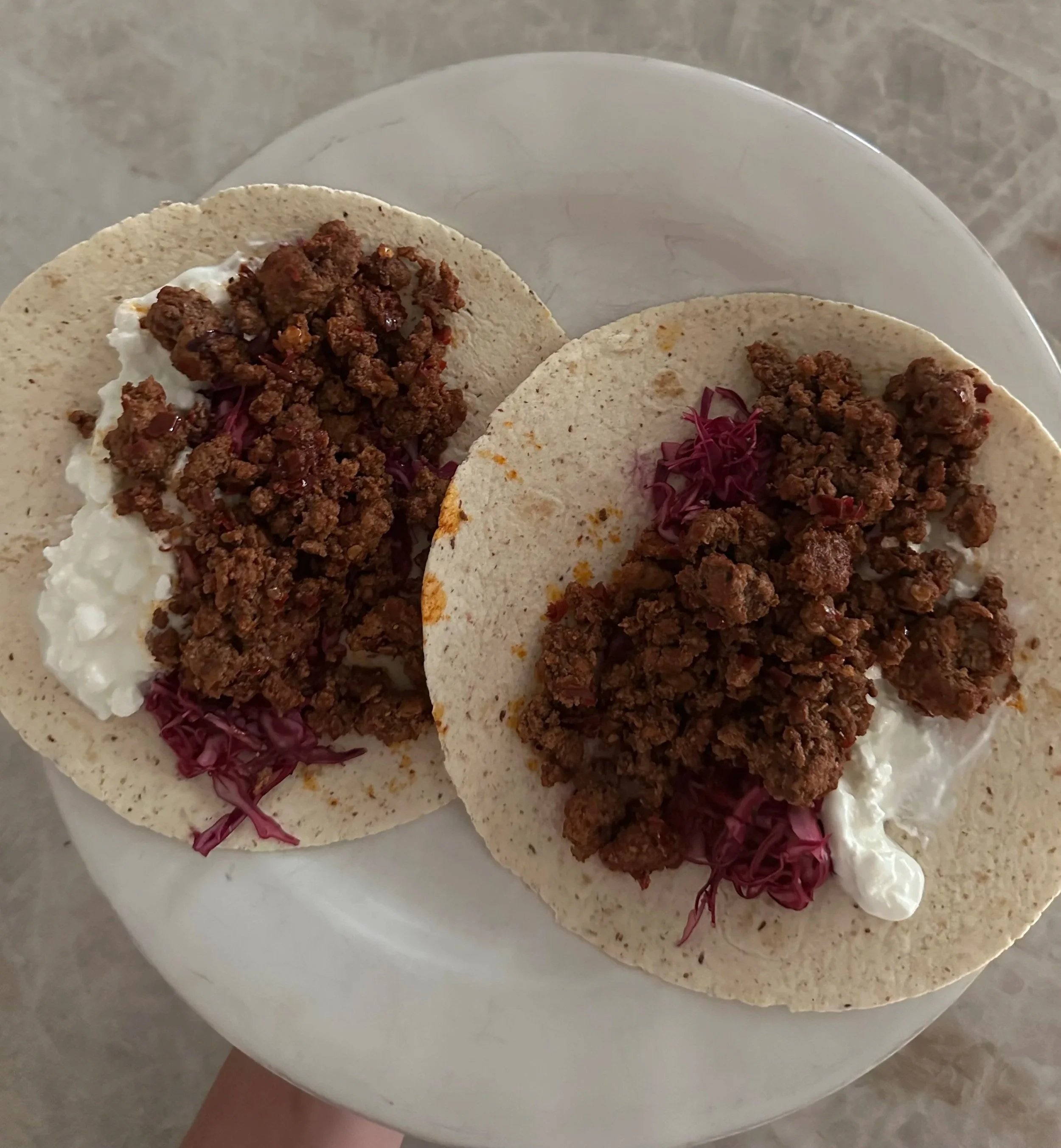 Spiced Lamb Flatbread with Picked Veg