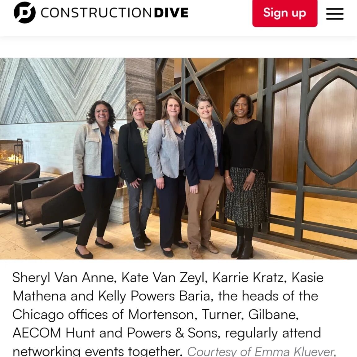 Women are moving up in the construction world!📈
.
&quot;Meet 5 Women leading major construction firms in Chicago!&quot; ~&nbsp;Joe R Bousquin,&nbsp;Construction Dive
.
Christi&nbsp;&amp;&nbsp;Angela&nbsp;love what each woman shares, here are some hi