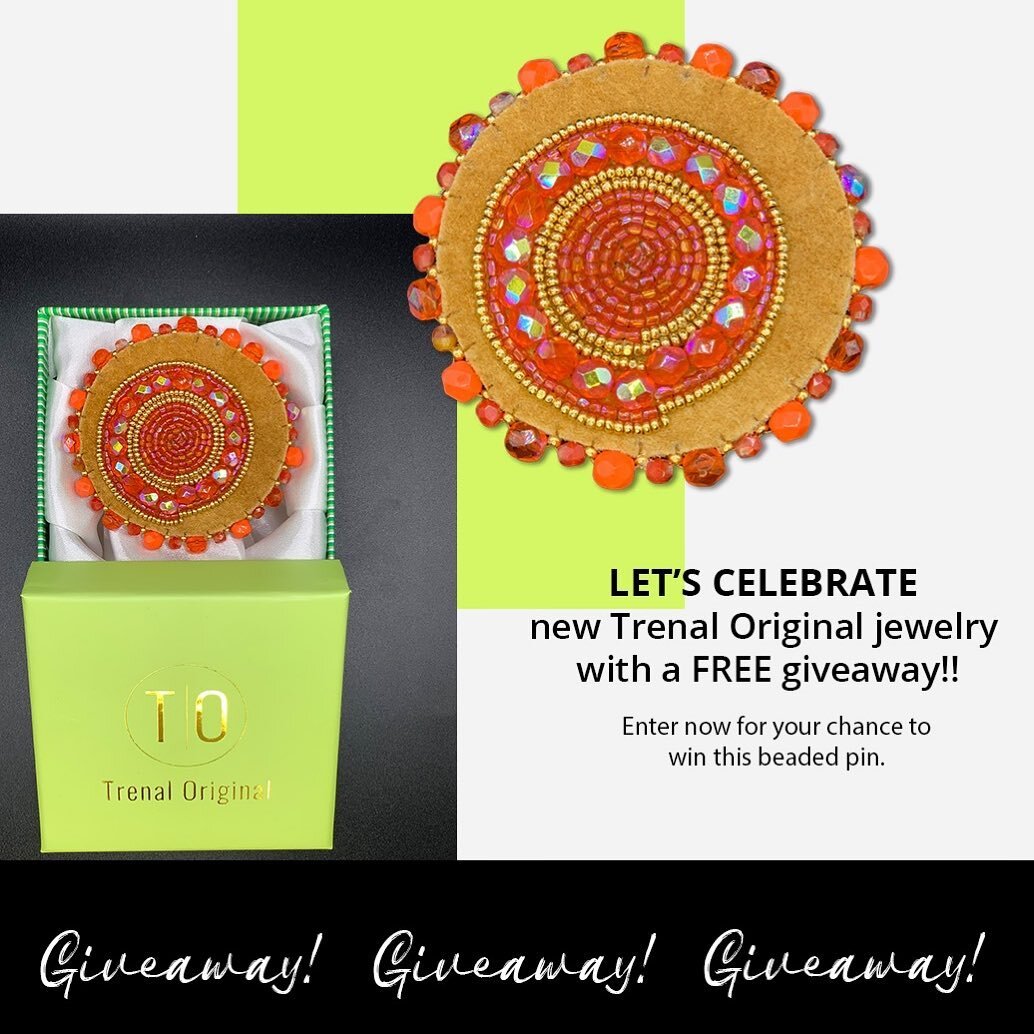 🎉GIVEAWAY🎉 
The winner will receive:
✅Trenal Original custom beaded pin
✅5-piece sticker pack
✅Embroidered denim cap

To enter:
1. Go to the GIVEAWAY page on the Trenal Original website (link in bio)
2. Fill in your information 

FOR UP TO 3 ADDITI