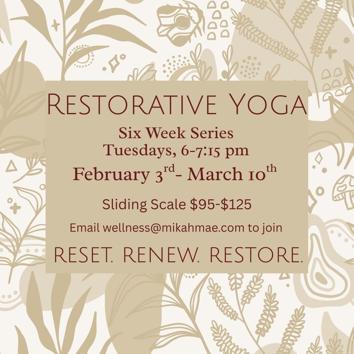 Restorative Yoga