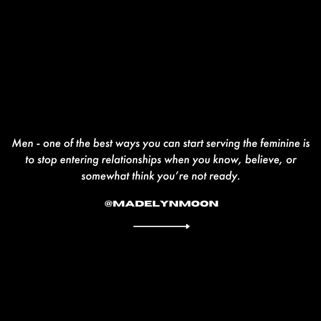 Men, if you start a relationship with the energy of betrayal (particularly betrayal of self and where you are honestly at) you will end with the energy of betrayal. How you betray yourself foreshadows how you will betray her.

The uninitiated dives i