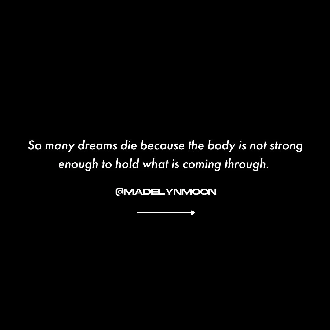 Everything you want to do, have, be and create all originates in the body.

Your ability to sit through discomfort originates in your blood, your next bold move is in your cells, your ferocity is in the mobility you create in a freeze-state&hellip;

