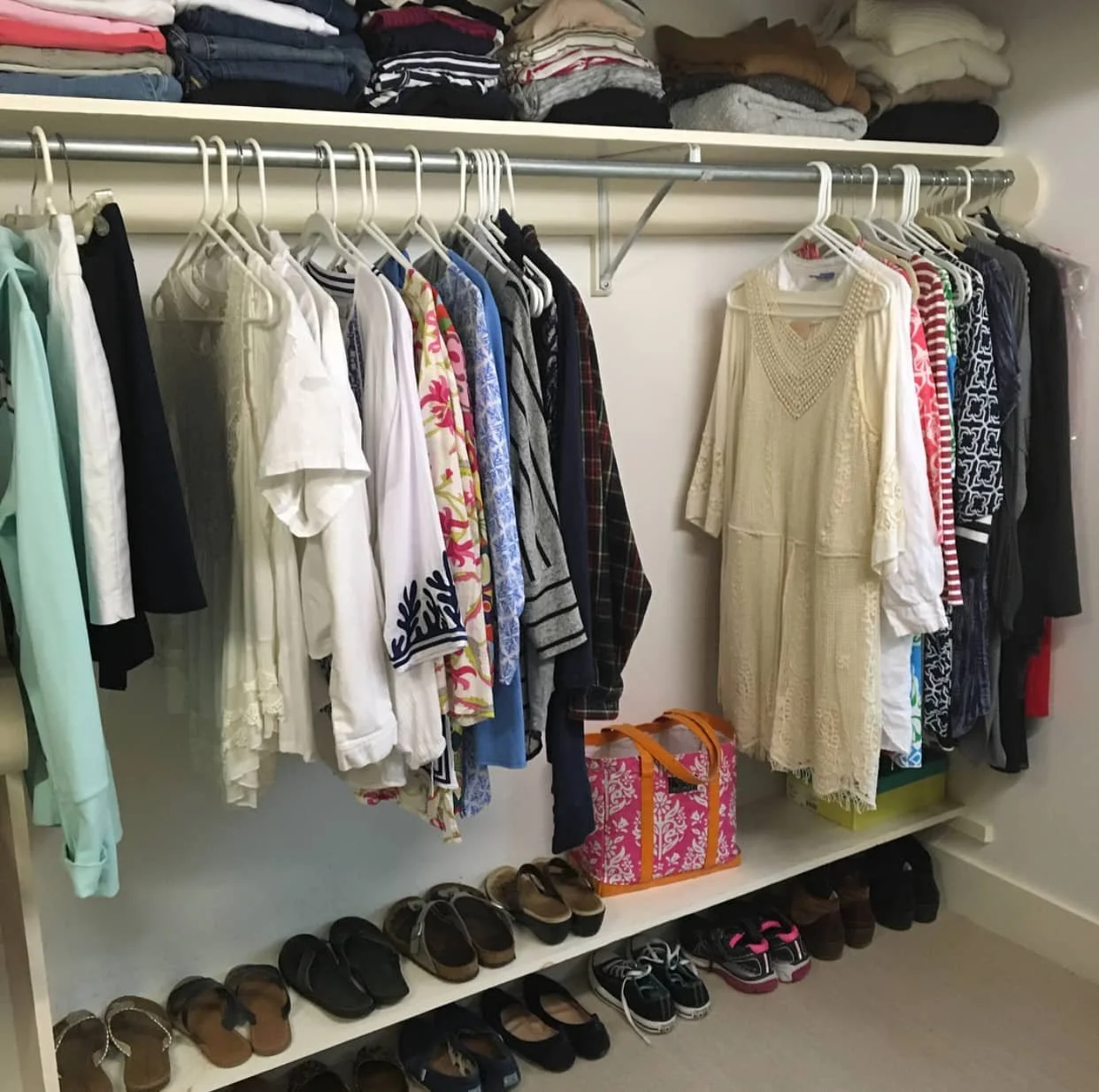 master bedroom closet reorganization
