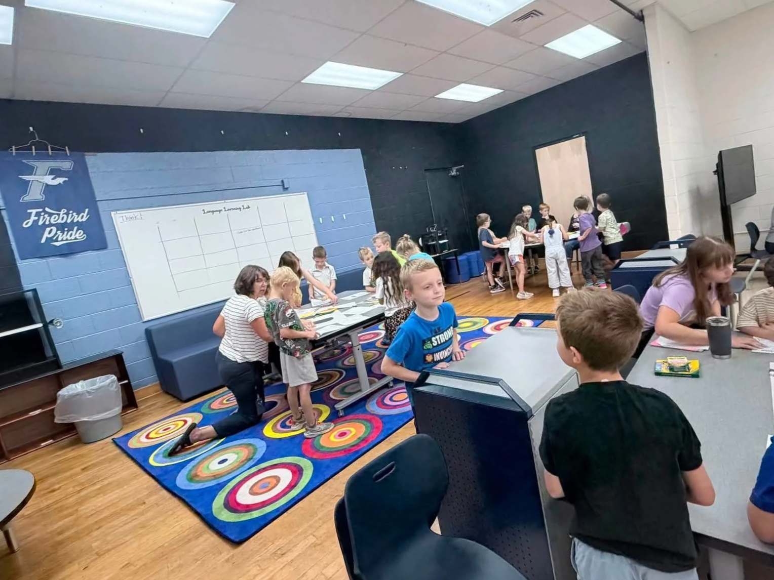 Innovation Lab at Indian Riffle includes flexible seating for student collaboration