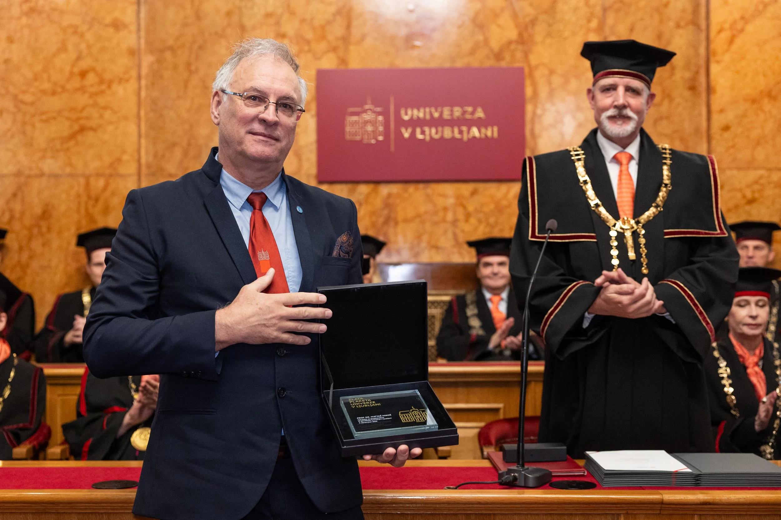Predsednik IAS prof. dr. Matjaž Mikoš prejel Zlato plaketo Univerze v Ljubljani