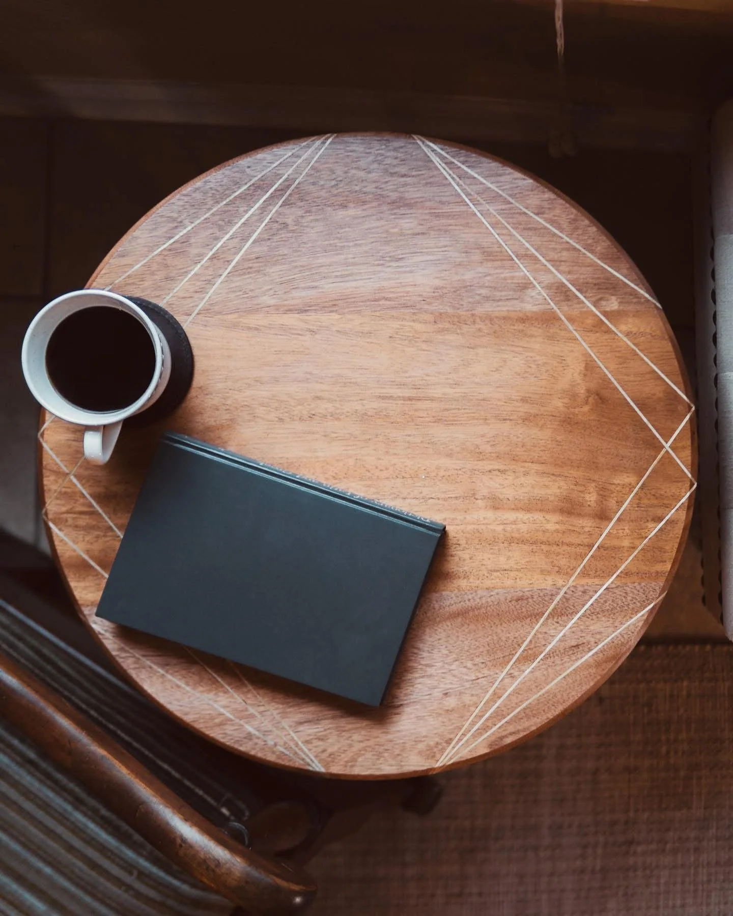 African mahogany "Mockingbird" end table