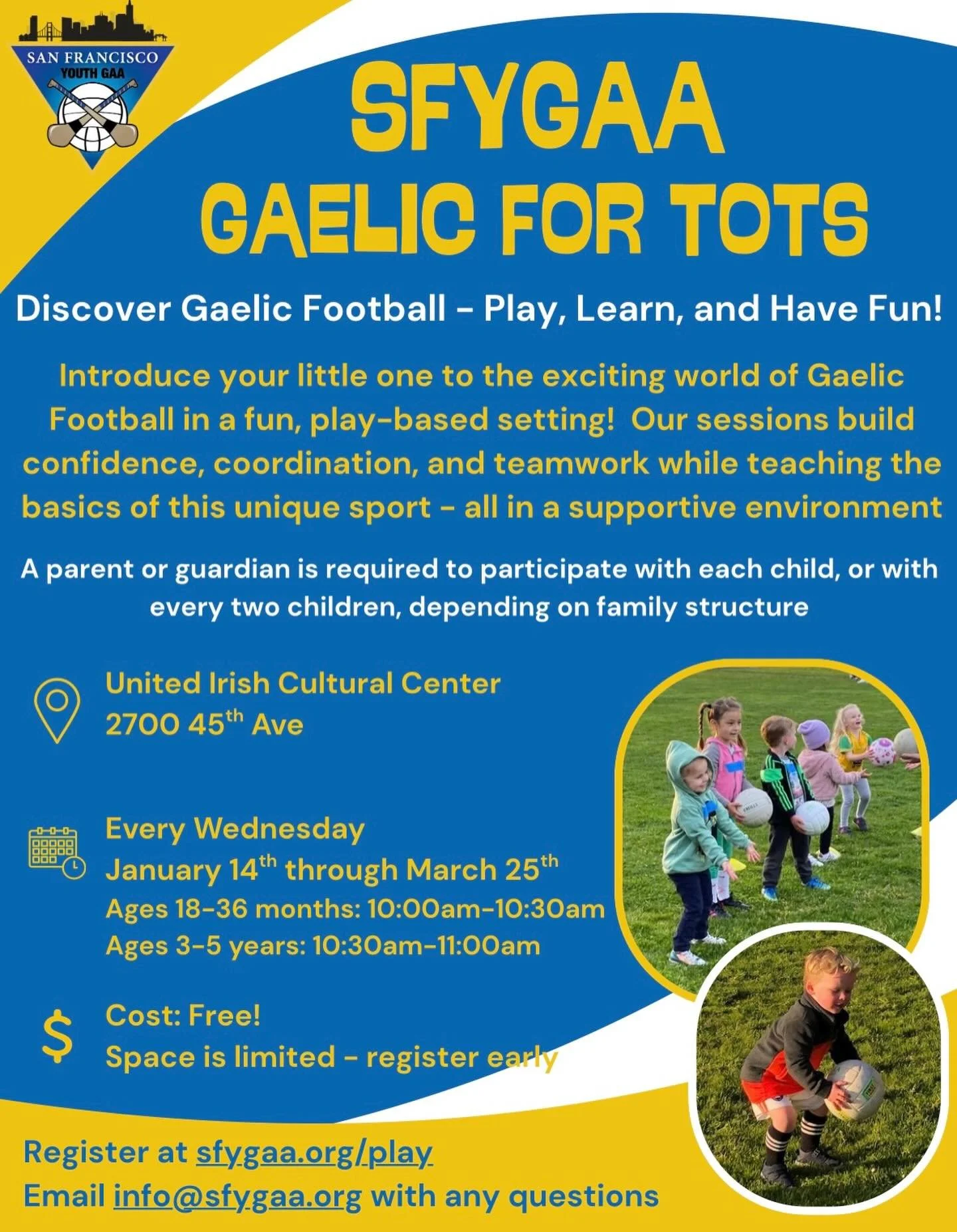 We are back!!!

Come join us indoors at the Cultural Center where play can happen rain, hail or shine

Link to register on our website