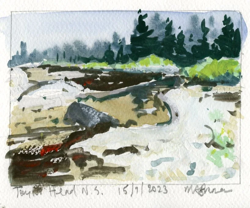 Taylor Head, NS, Guache 11.5x15cm Mark Brennan.jpg