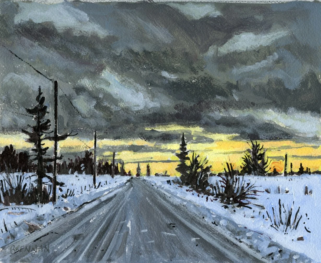 December Evening Whitehill 8x10 acrylic on paper Mark Brennan.jpg